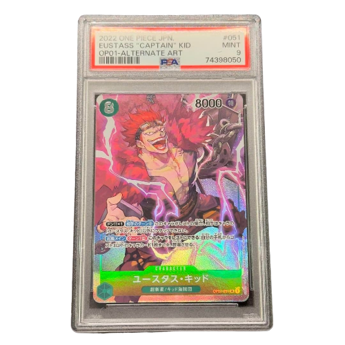 One Piece TCG – Eustass “Captain” Kid OP01/051 AA PSA9 [JAP]