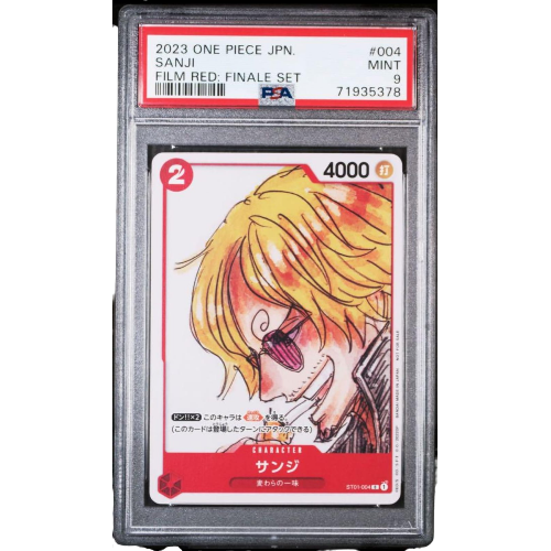 One Piece TCG – Sanji ST01/004 Film Red Finale Set PSA9 [JAP]