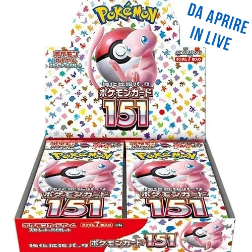 Pokémon SV2a 151 - Booster Box [JAP] (Aperto in Live giappone)