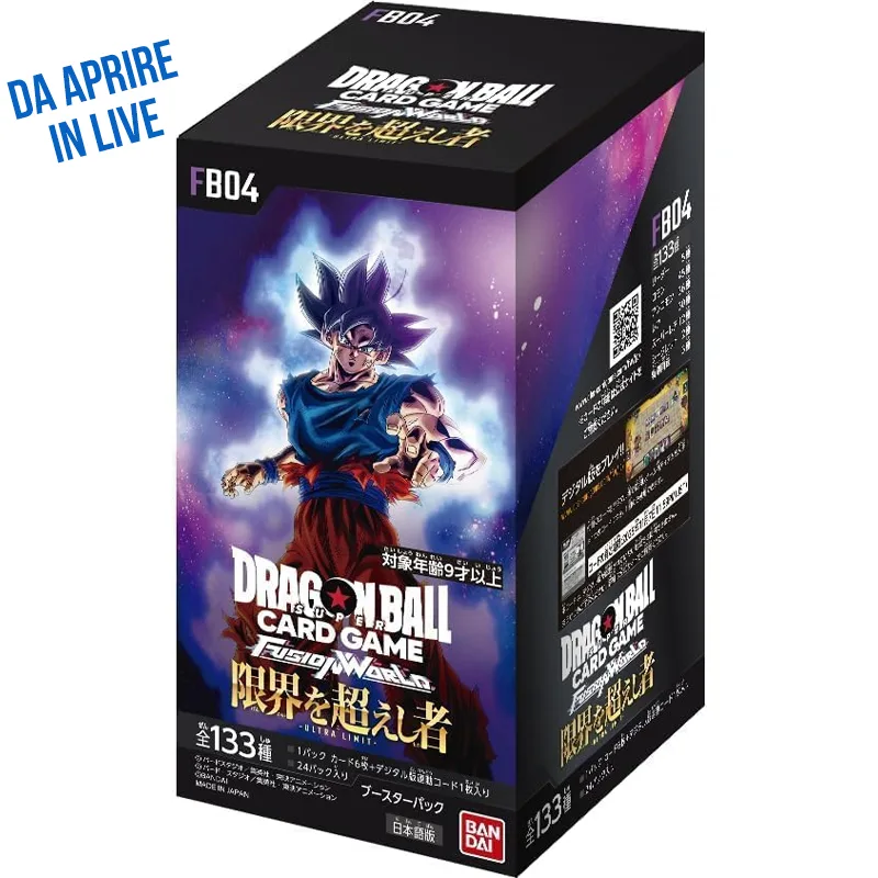 Dragon Ball TCG FB04 Fusion World Ultra Limit - Booster Box [JAP] (Aperto in Live giappone)