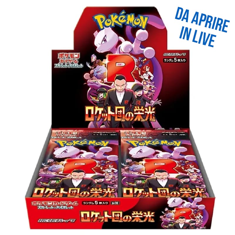 Pokémon SV10 The Glory of Team Rocket - Booster Box [JAP] (Aperto in Live Giappone)